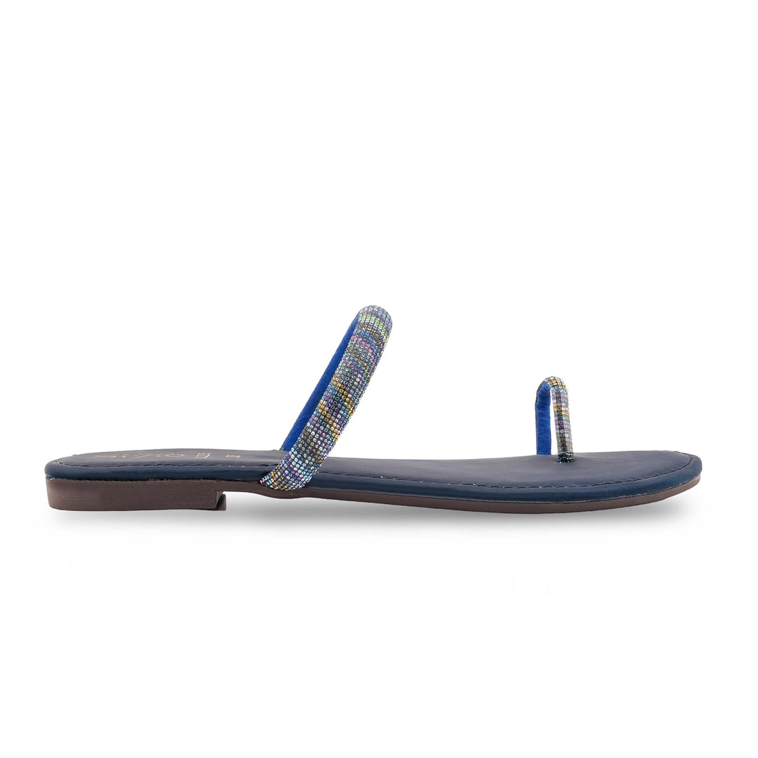 Navy Casual Chappal For Ladies CL2205