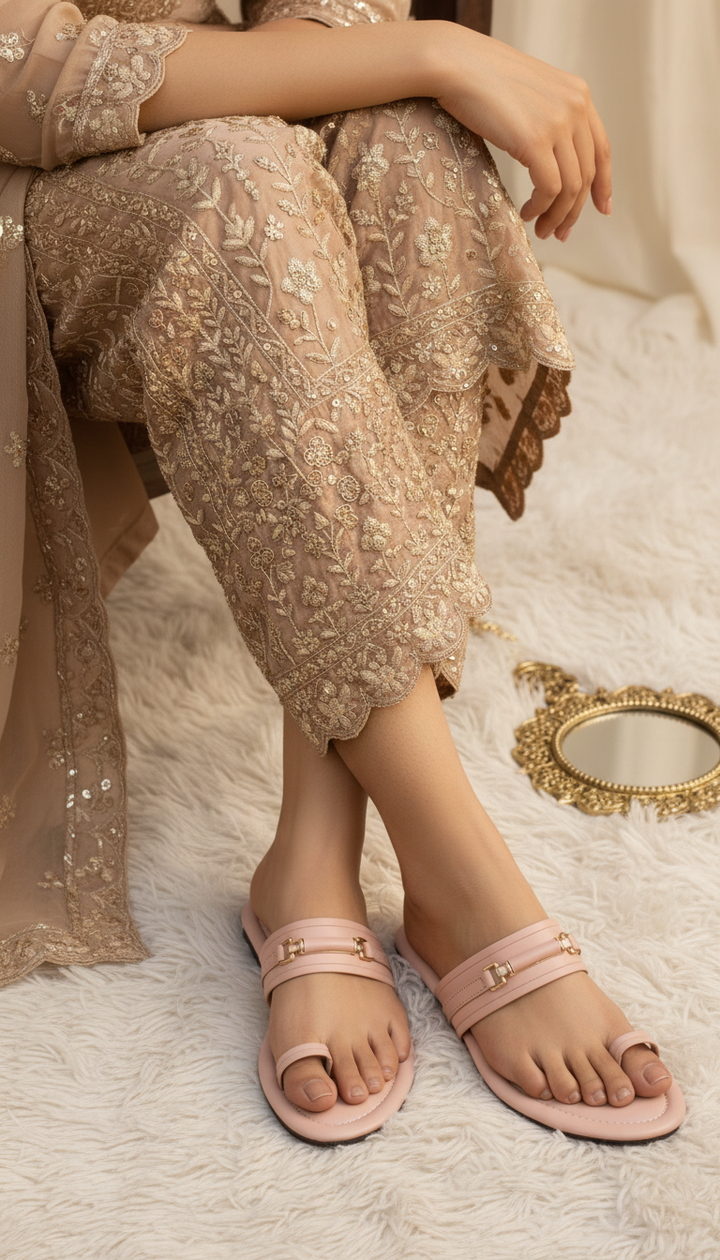 Pink Casual Chappal For Ladies CL2206