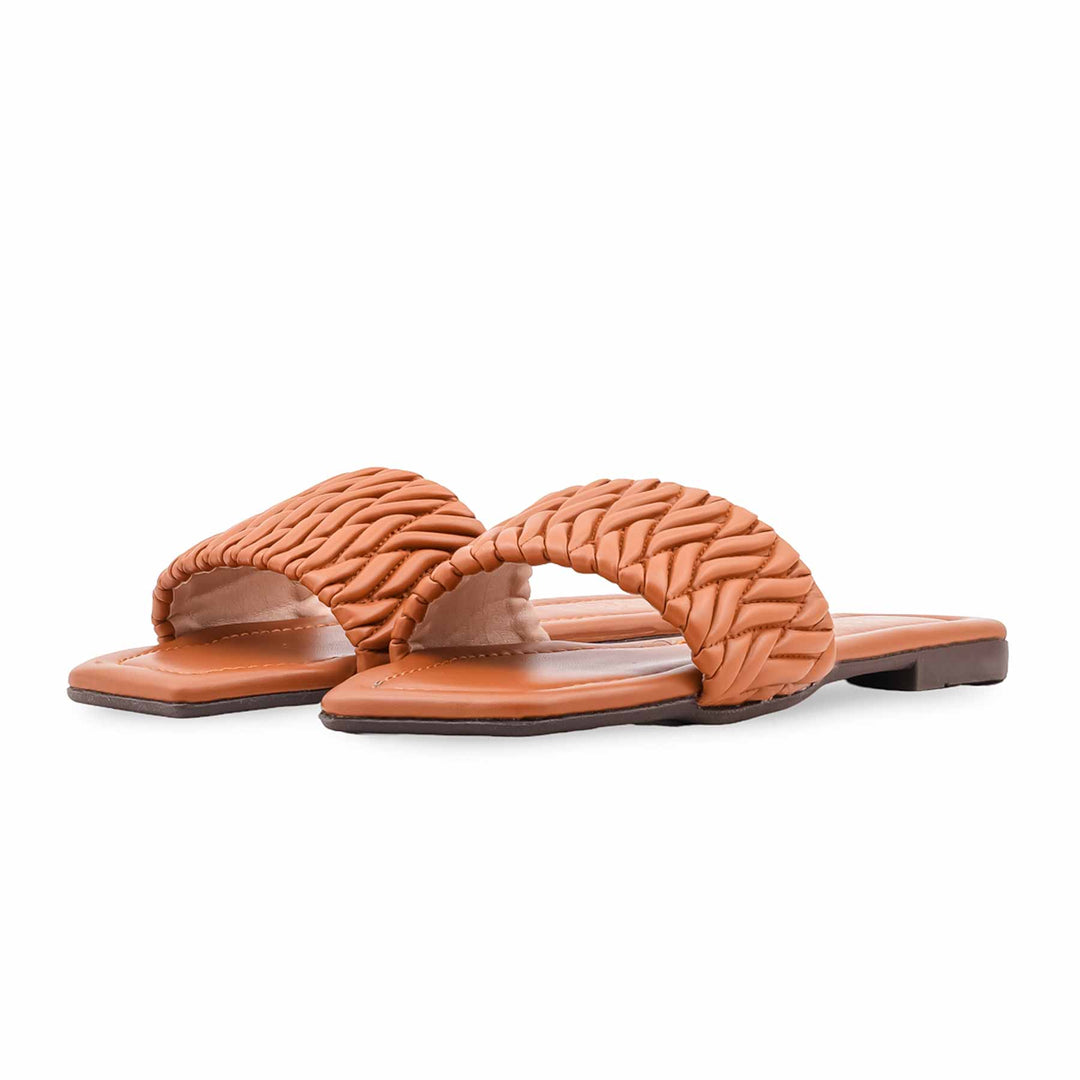 Tan Casual Slipper For Women CL2212
