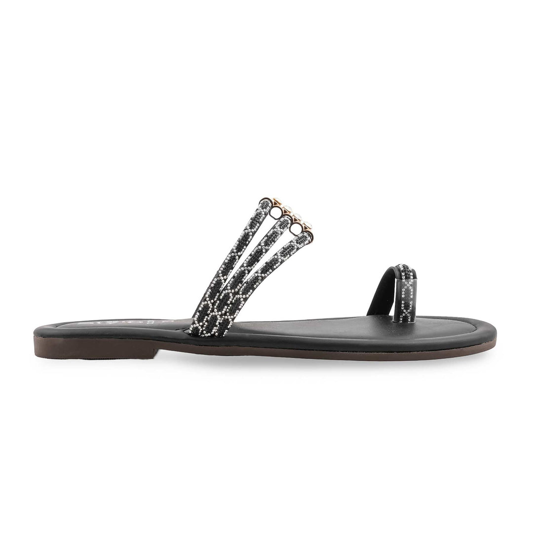 Black Casual Women Chappal CL2214