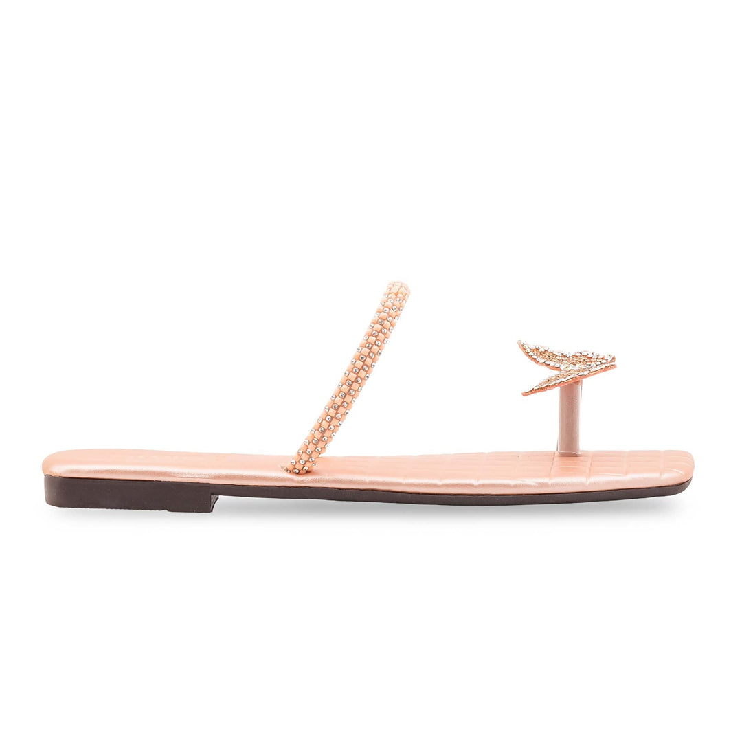 Peach Casual Chappal For Ladies CL2216