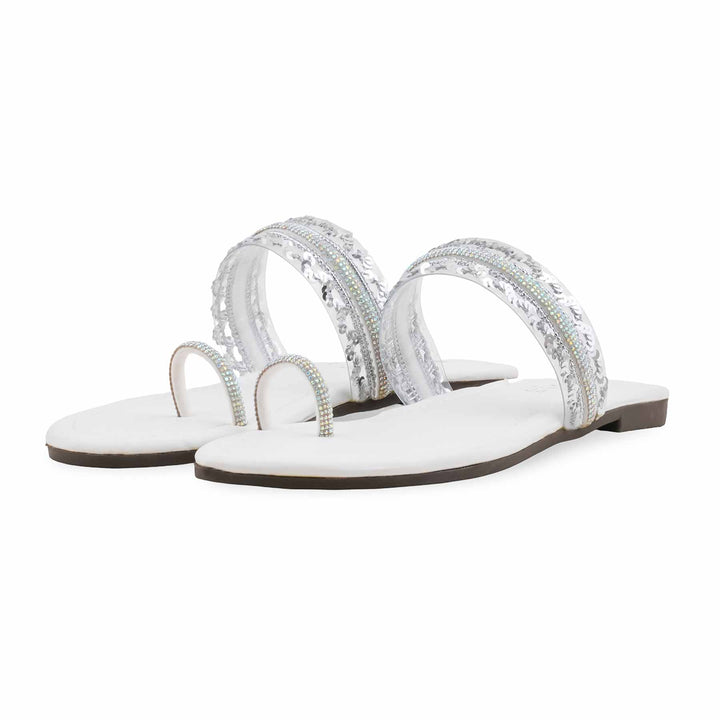 White Casual Women Chappal CL2217