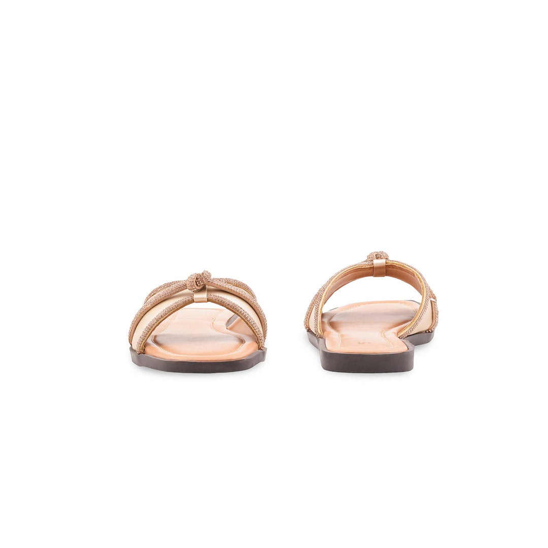 Golden Casual Slipper For Women CL2218