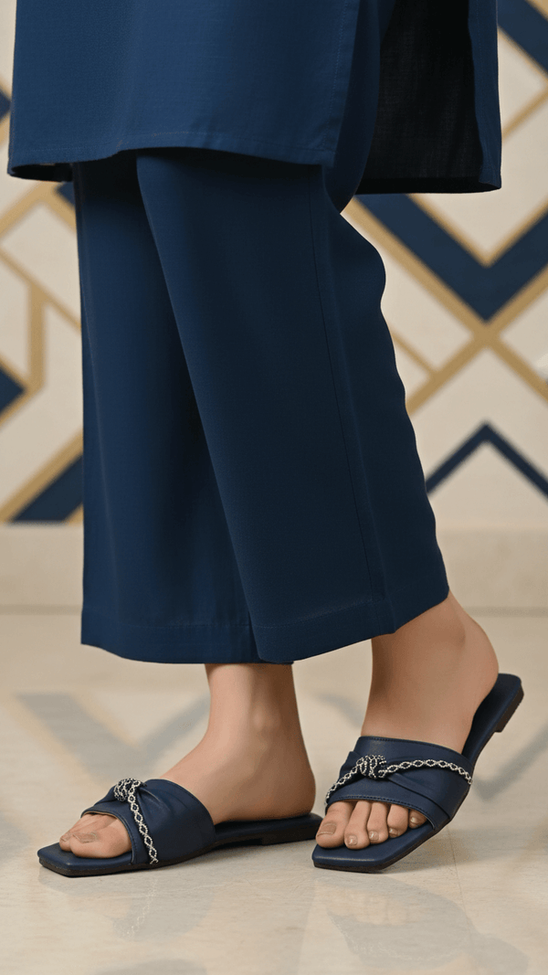 Navy Casual Chappal For Ladies CL2220