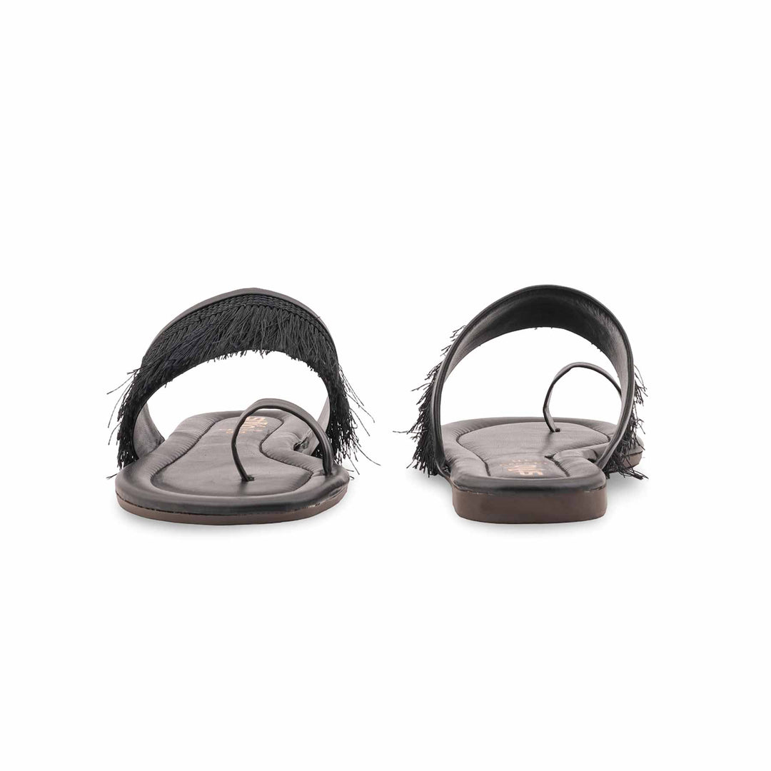 Black Casual Chappal For Women CL2222
