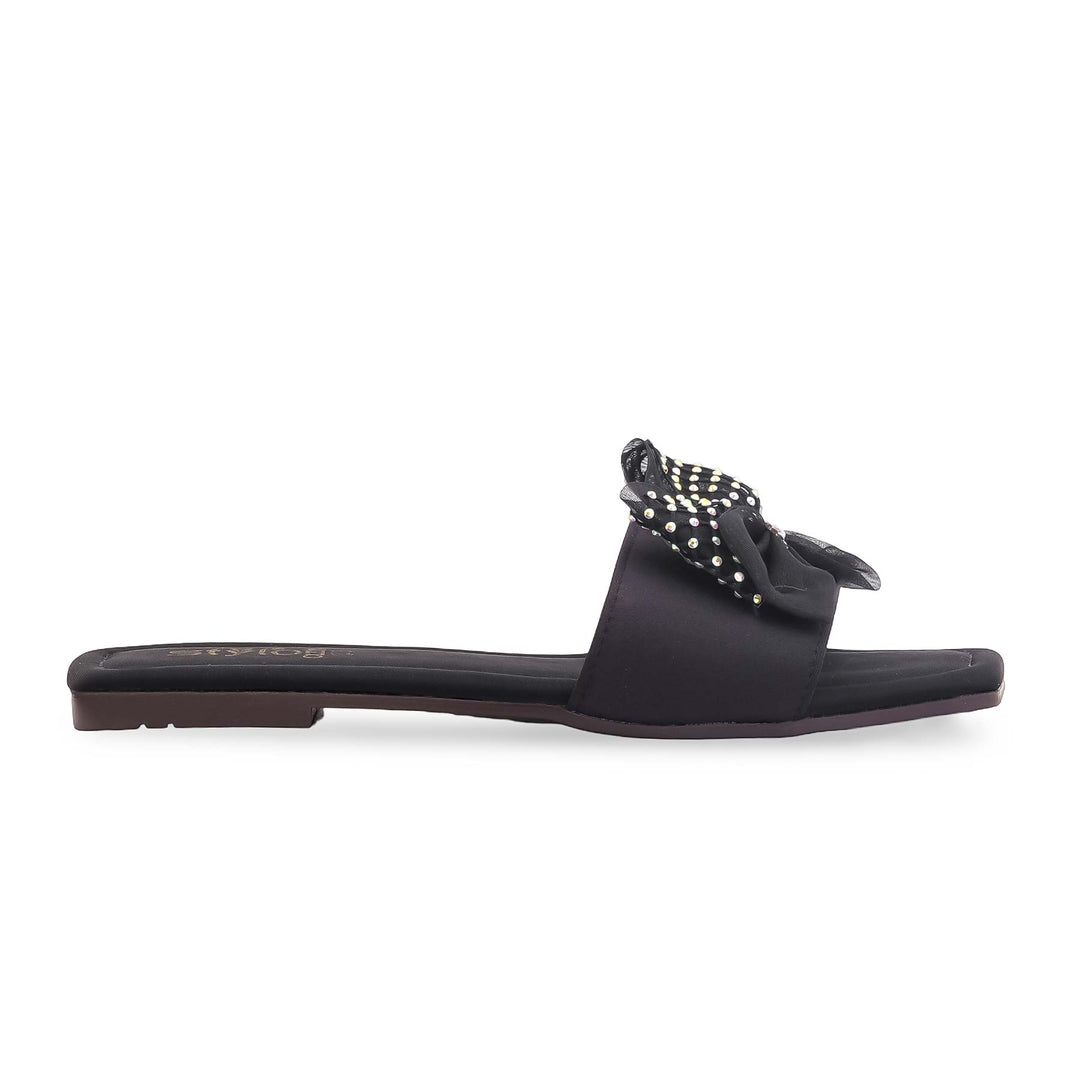 Black Casual Slipper For Women CL2224