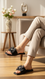 Black Casual Slipper For Women CL2224