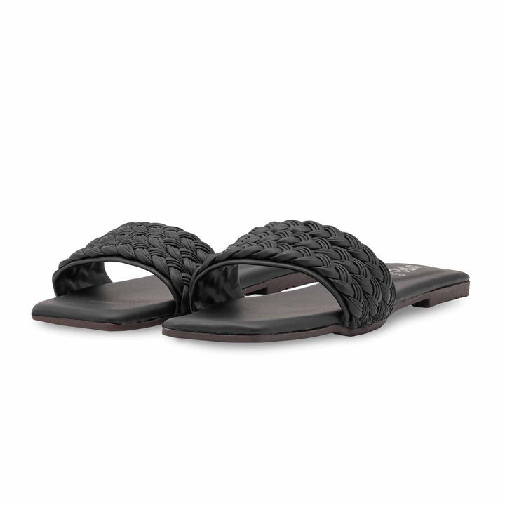 Black Casual Chappal For Ladies CL2226