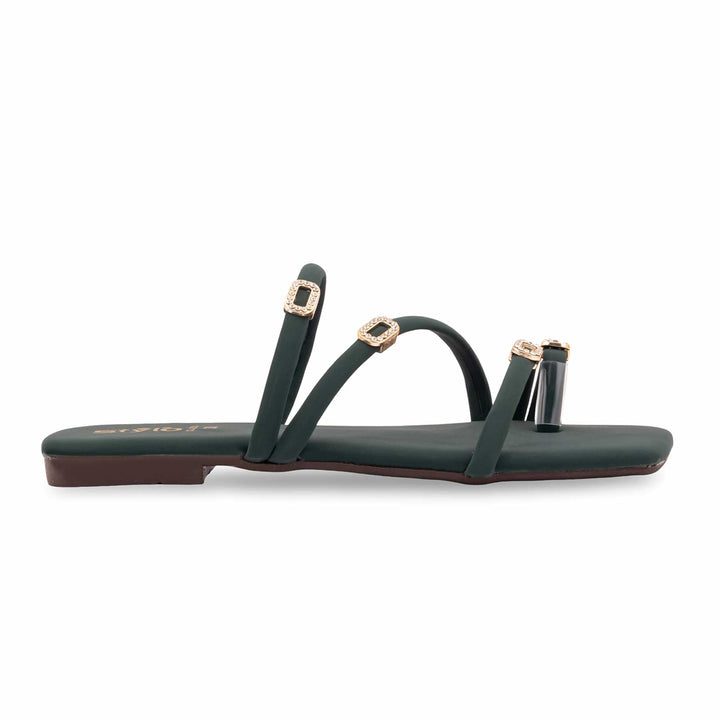 Green Casual Chappal For Ladies CL2231