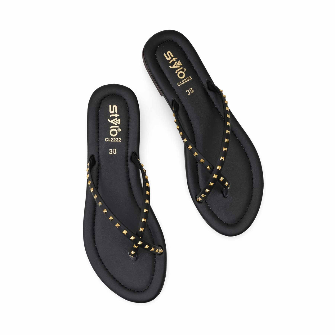 Black Casual Women Chappal CL2232