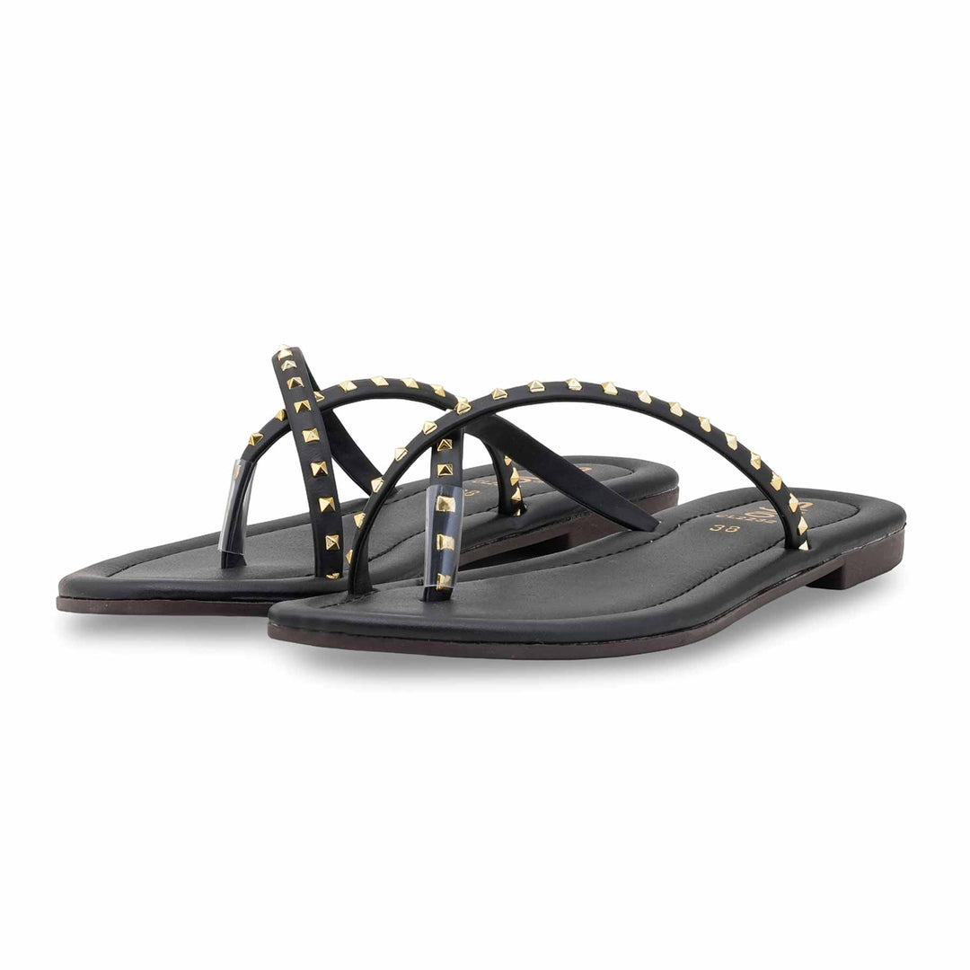 Black Casual Women Chappal CL2232