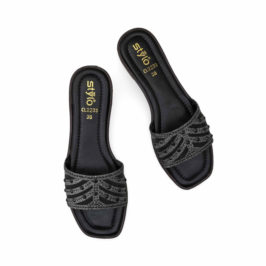 Black Casual Slipper CL2233