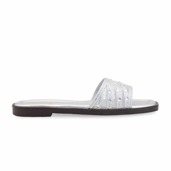 Silver Casual Slipper CL2233