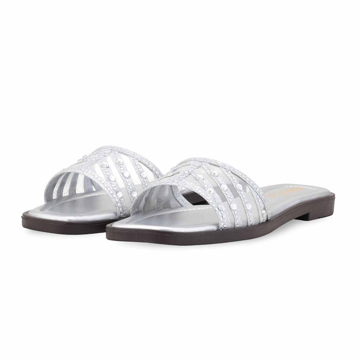 Silver Casual Slipper CL2233