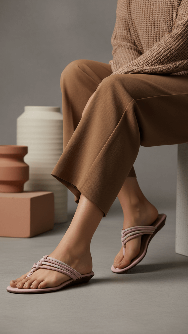 Pink Casual Chappal For Ladies CL2234