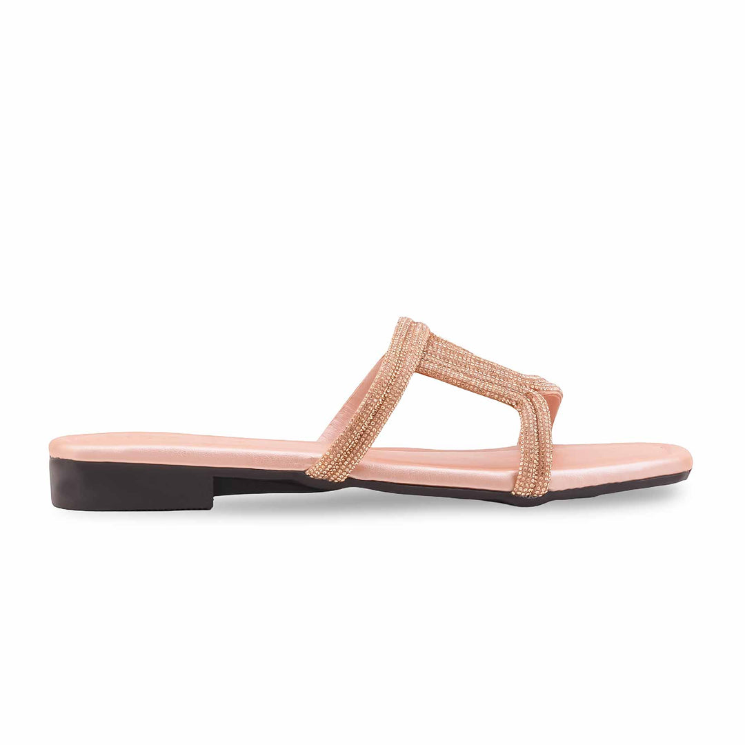 Peach Casual Slipper For Ladies CL2238