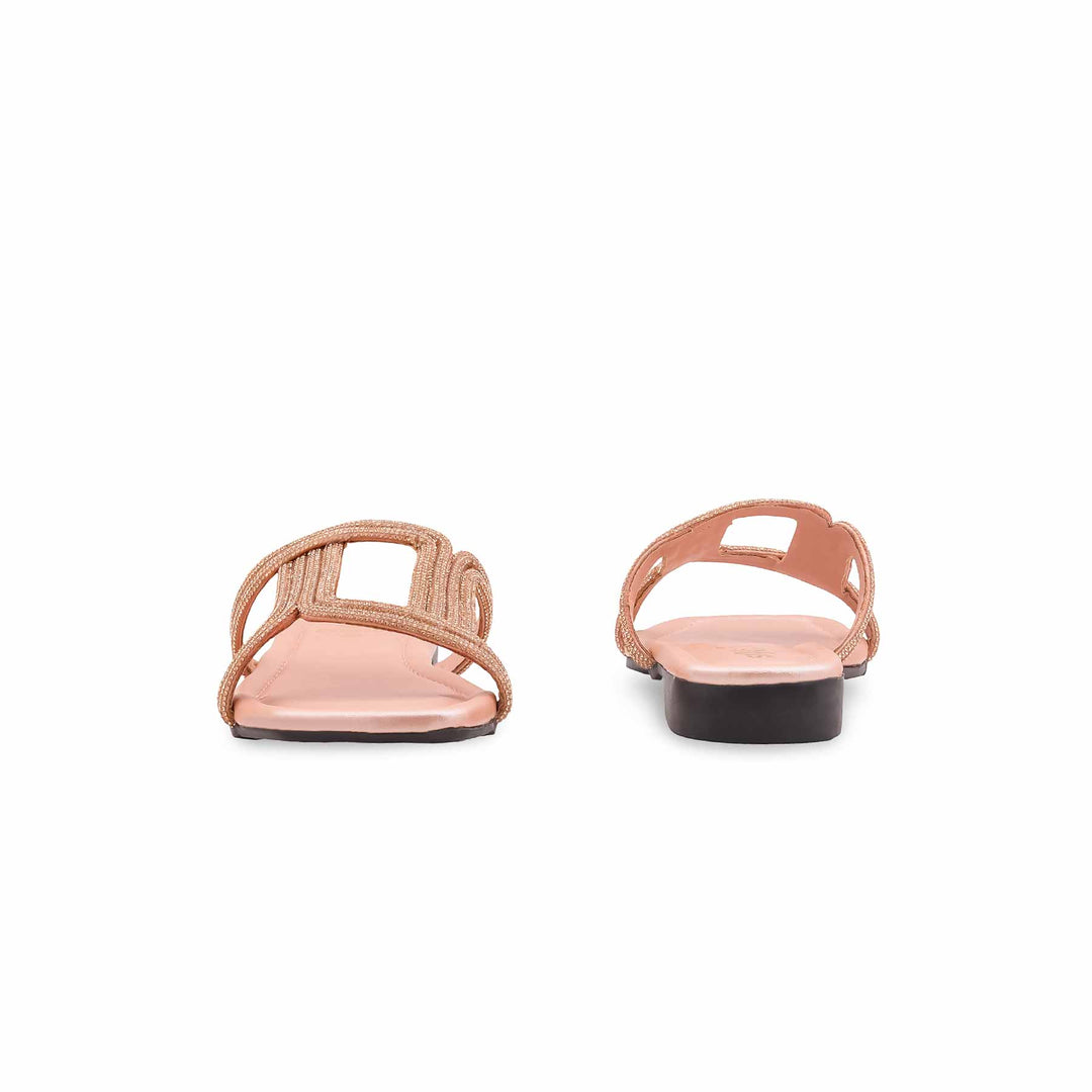 Peach Casual Slipper For Ladies CL2238