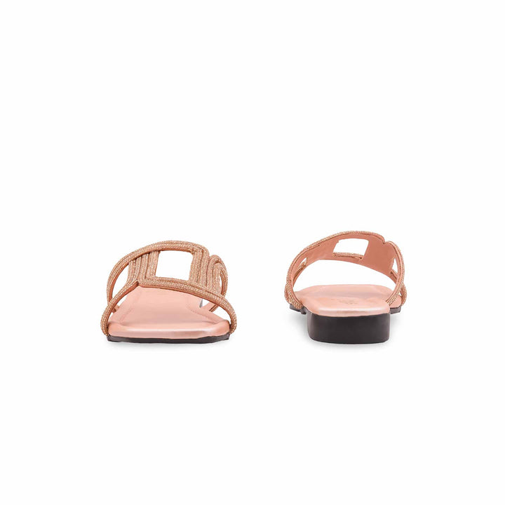 Peach Casual Slipper For Ladies CL2238