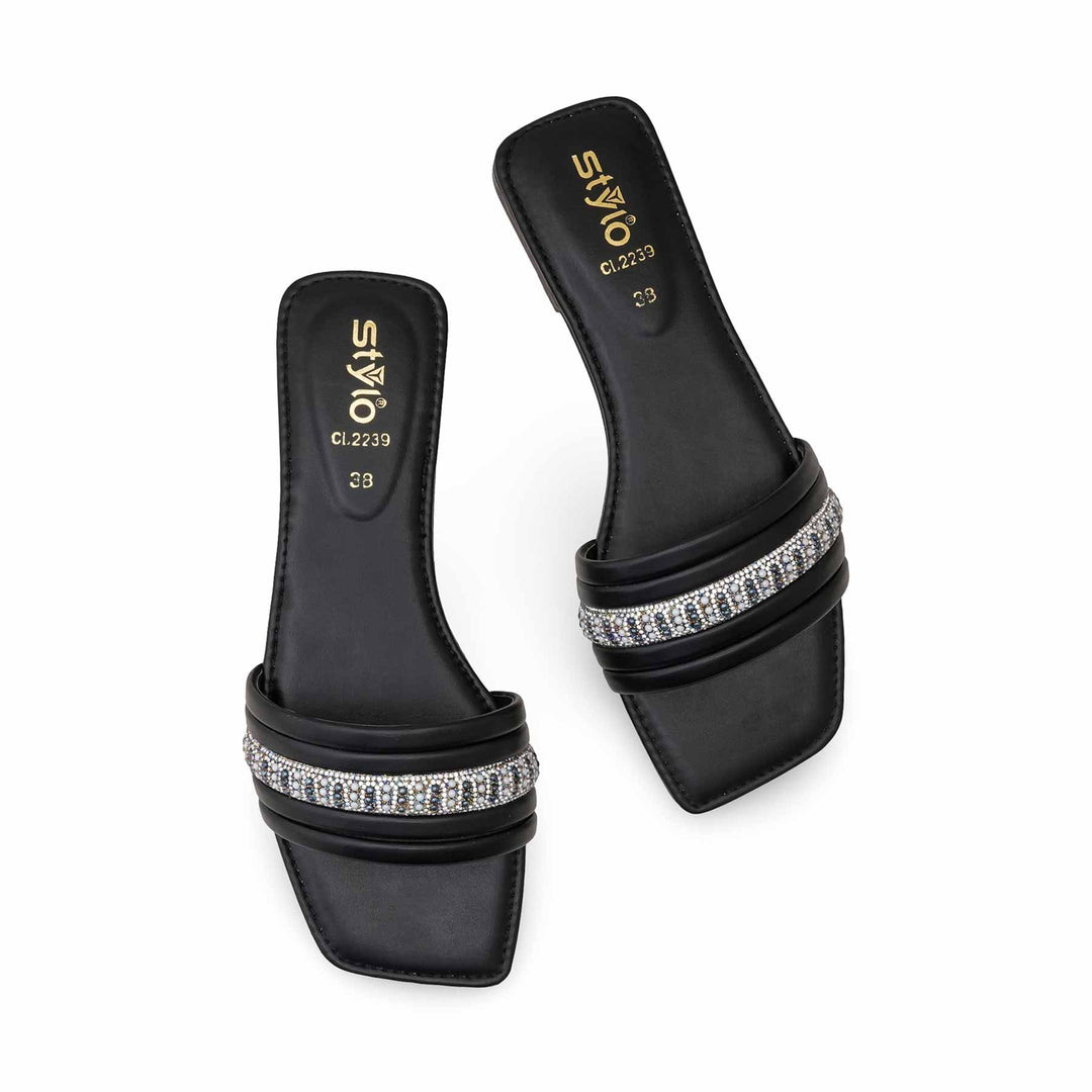 Black Casual Women Slipper CL2239
