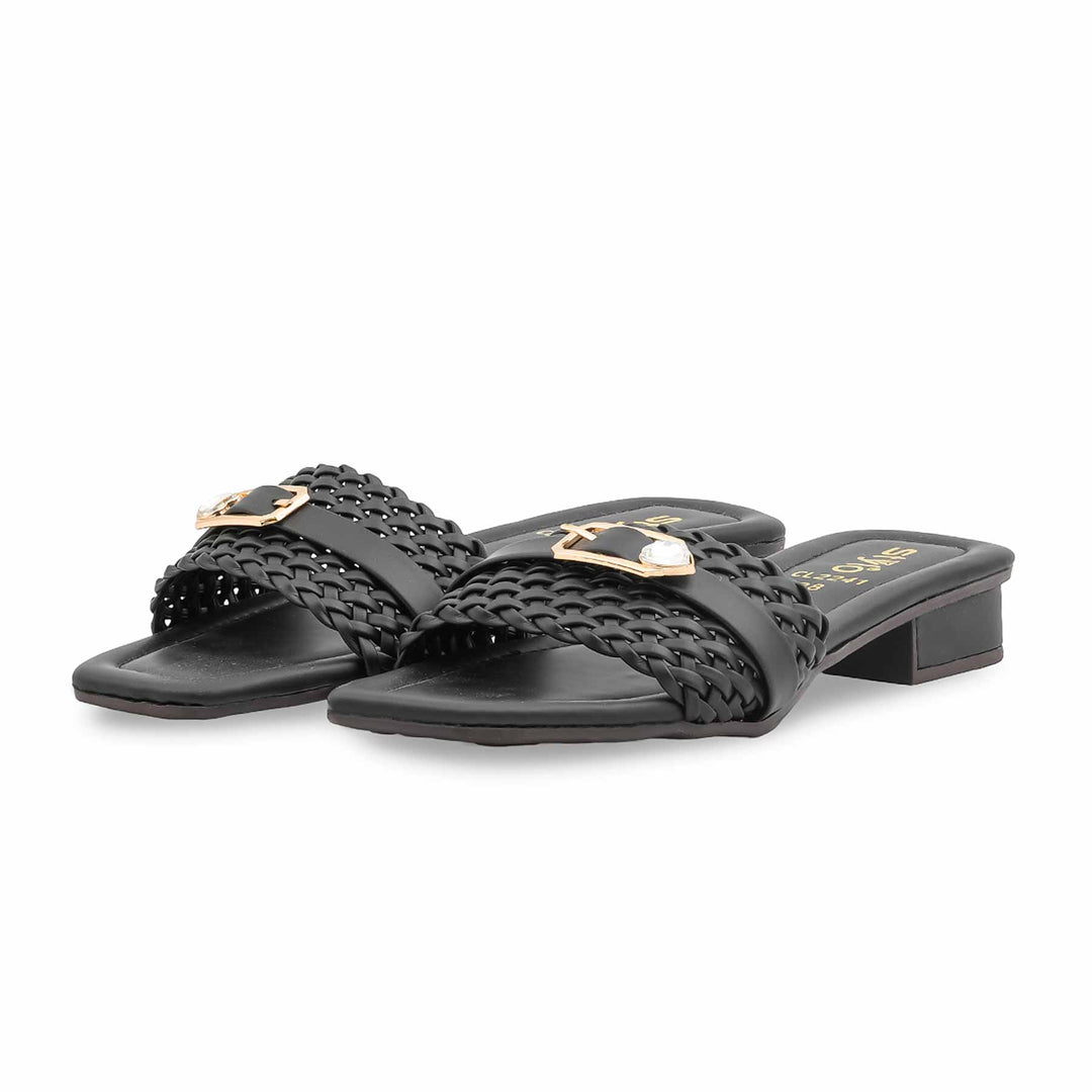 Black Casual Women Slipper CL2241