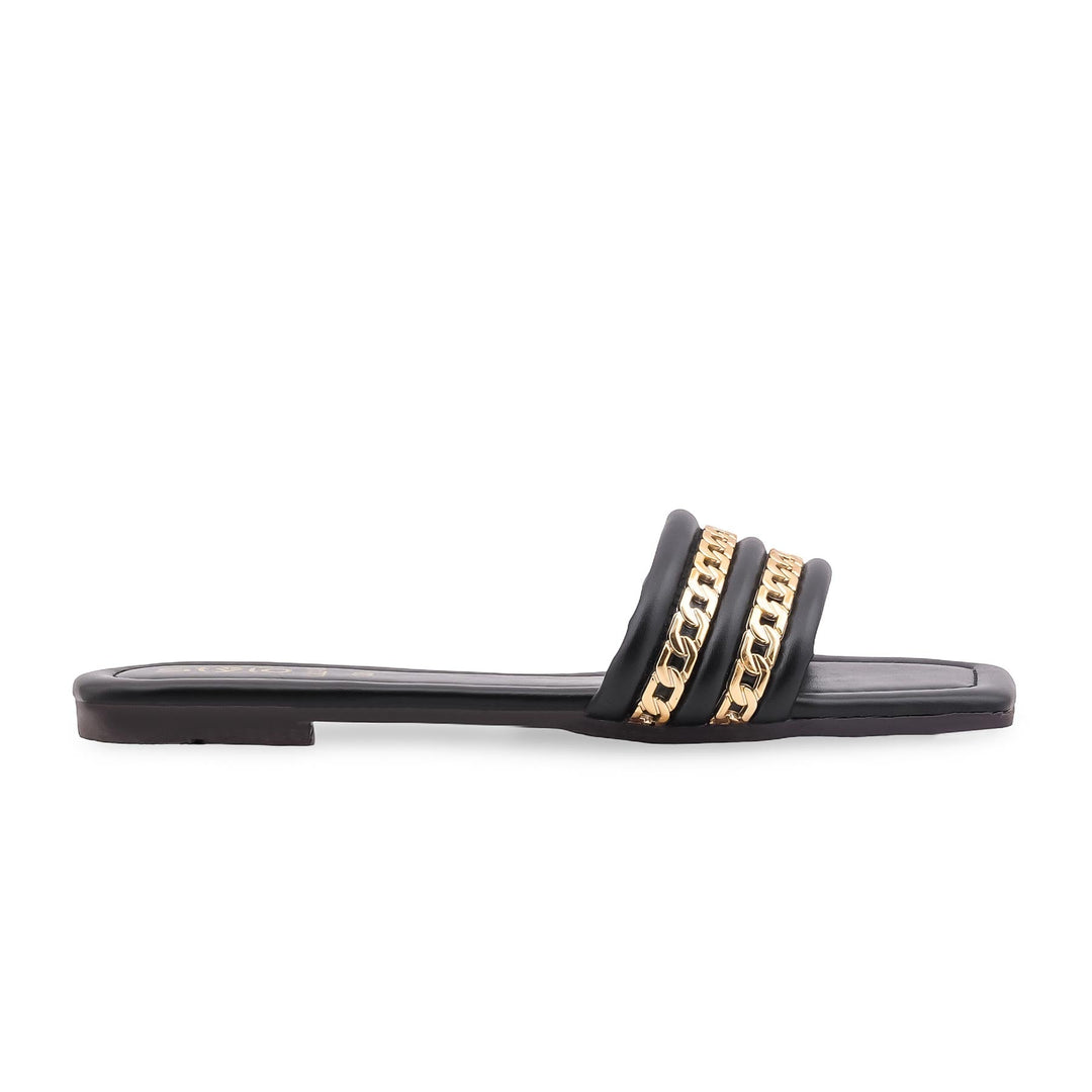 Black Casual Slipper For Women CL2249