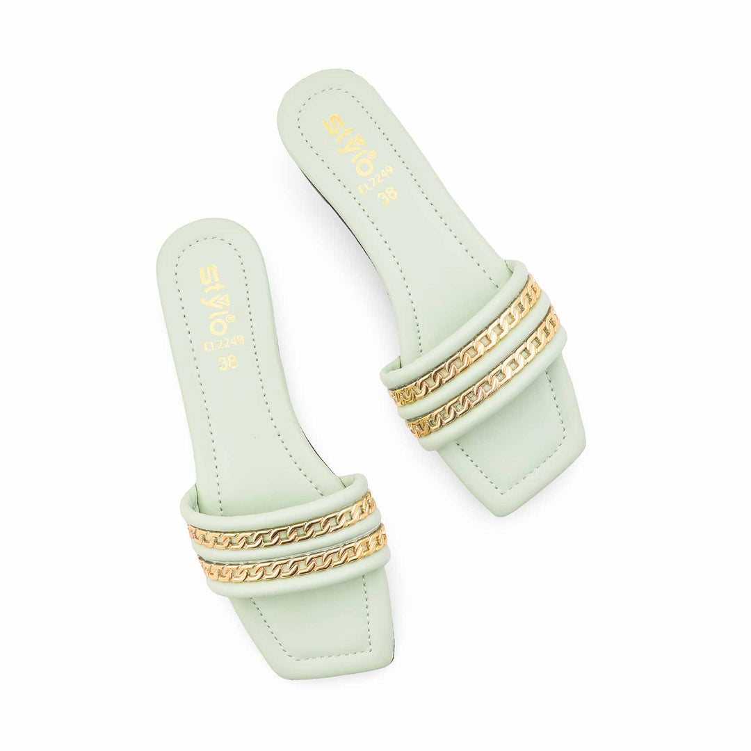Seagreen Casual Slipper For Women CL2249