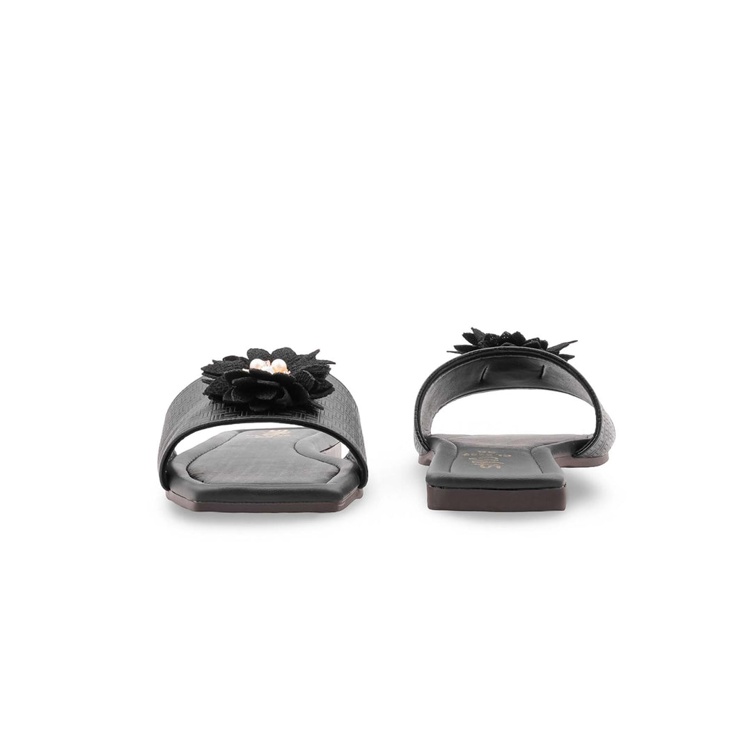 Black Casual Slipper For Women CL2255