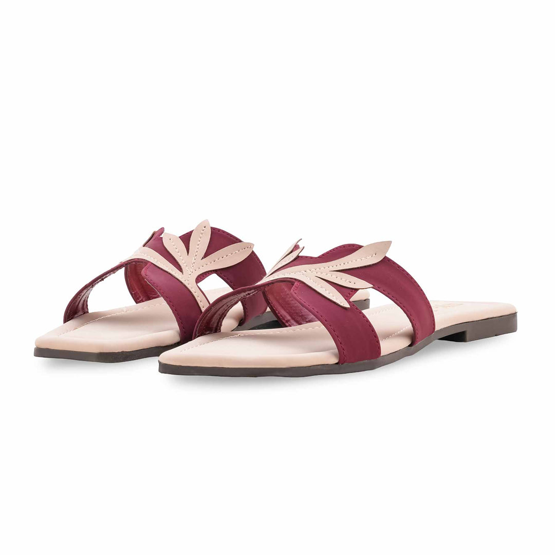 Maroon Casual Slipper For Women CL2258