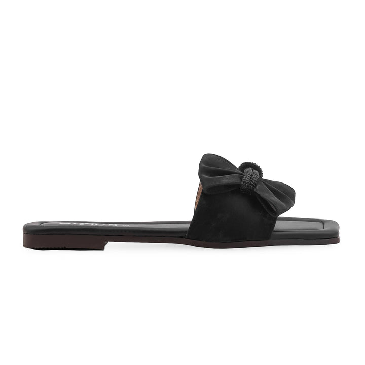 Black Casual Slipper For Ladies CL2259