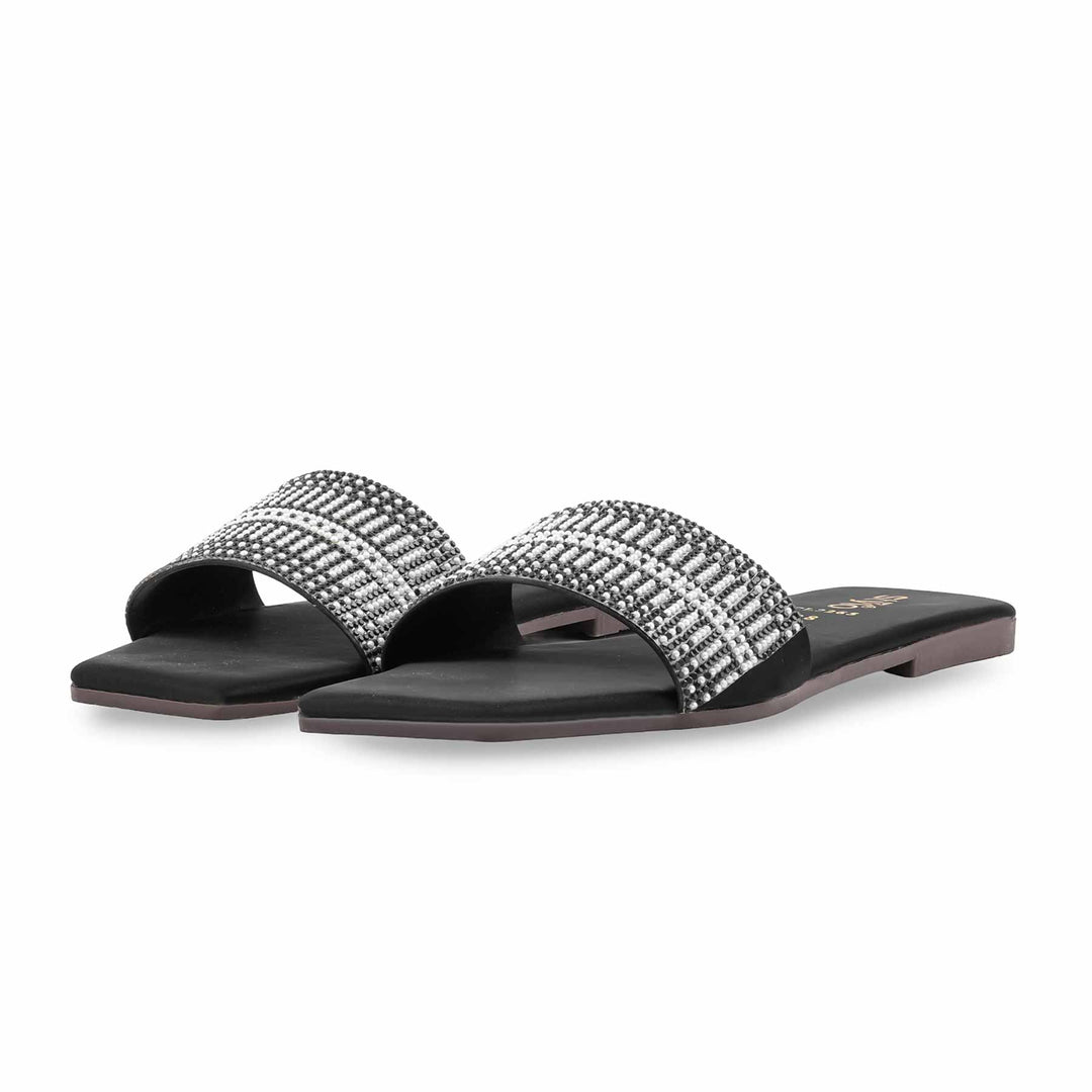 Black Casual Slipper For Women CL2265