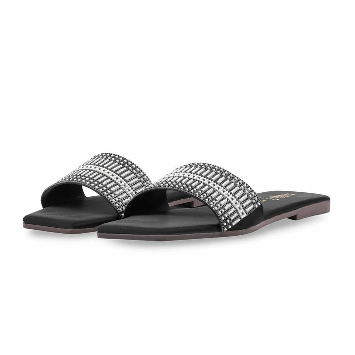 Black Casual Slipper For Women CL2265