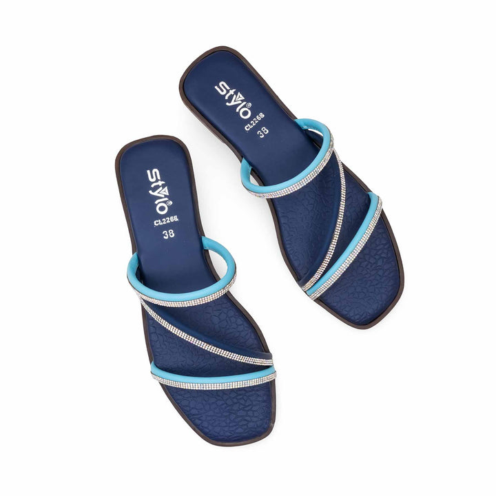 Navy Casual Chappal For Ladies CL2268