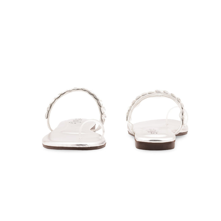 Silver Casual Chappal For Ladies CL2269