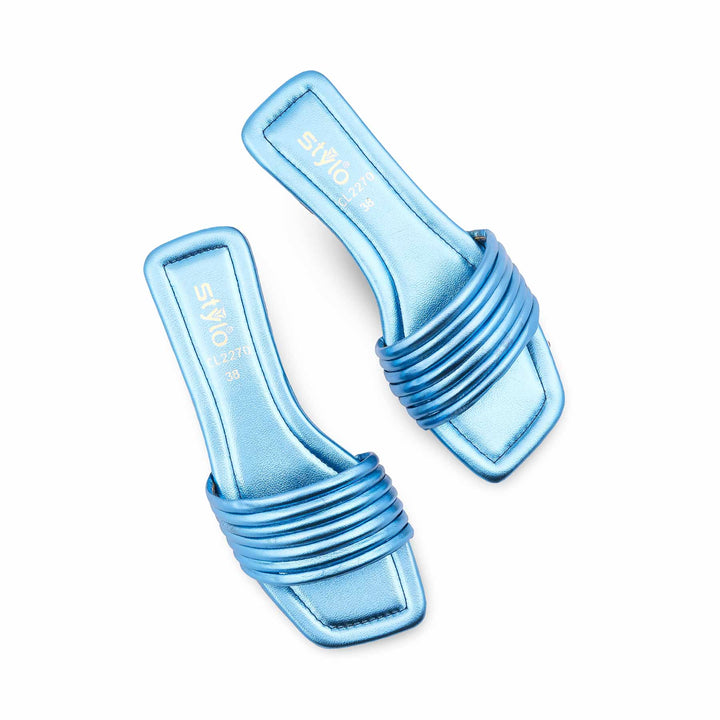 Blue Casual Women Slipper CL2270