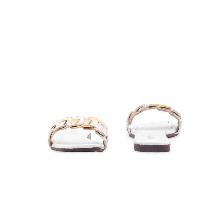 Silver Casual Slipper For Women CL2271