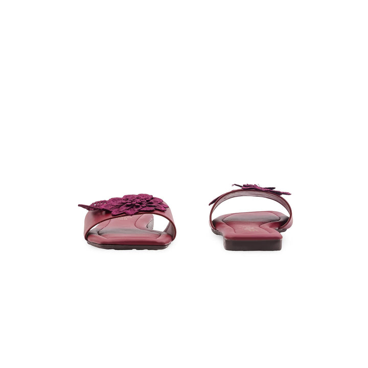 Maroon Casual Slipper For Women CL2272