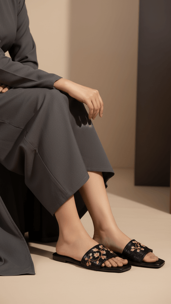 Black Casual Women Slipper CL2273