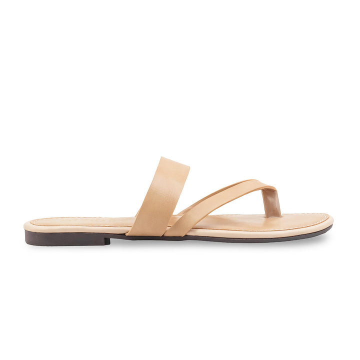 Beige Casual Women Chappal CL2275