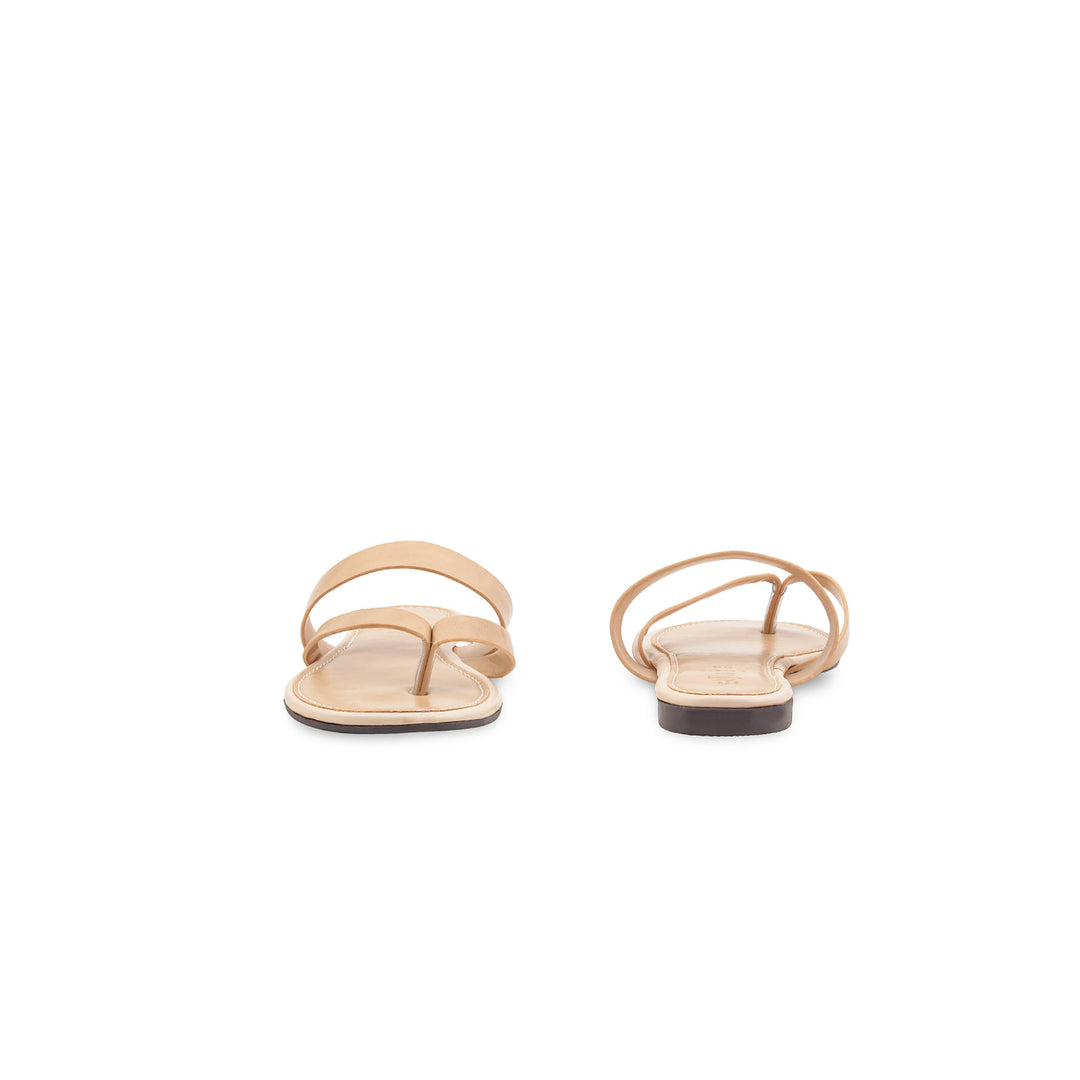 Beige Casual Women Chappal CL2275