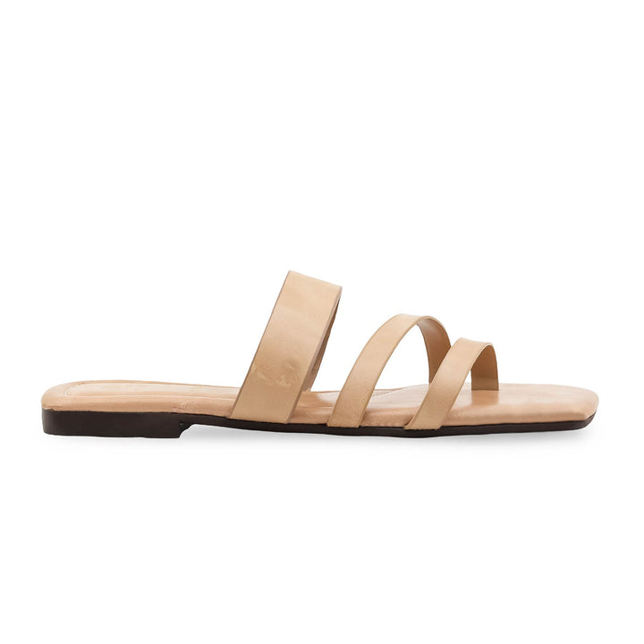 Beige Casual Chappal For Ladies CL2276