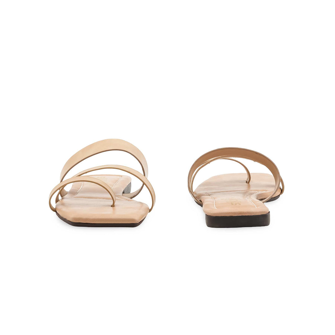 Beige Casual Chappal For Ladies CL2276