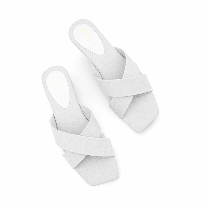 Silver Casual Slipper For Women CL2277