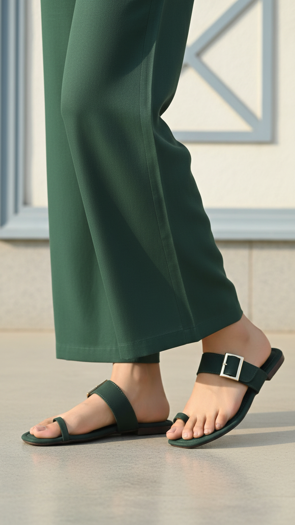 Aqua Green Casual Chappal For Ladies CL2278