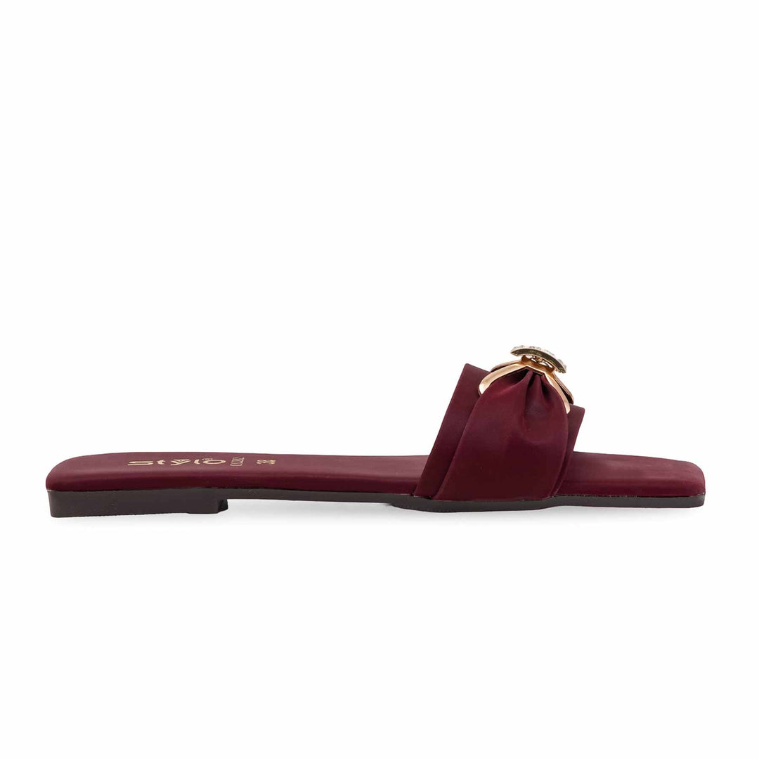 Maroon Casual Women Slipper CL2282