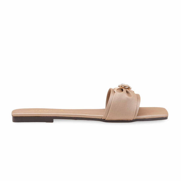 Beige Casual Slipper For Women CL2282