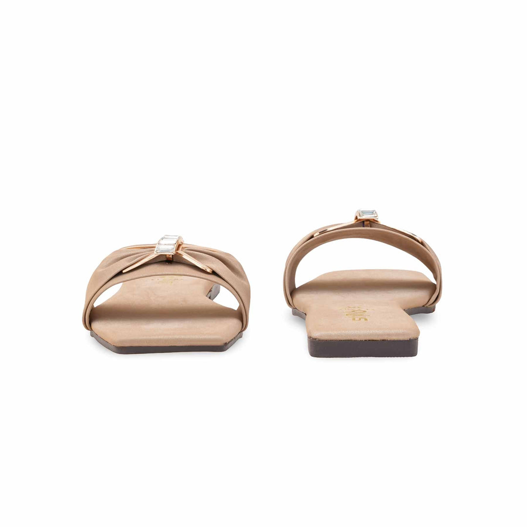 Beige Casual Slipper For Women CL2282