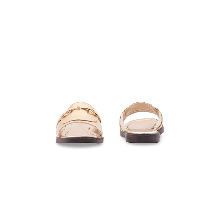 Golden Casual Slipper For Ladies CL2286