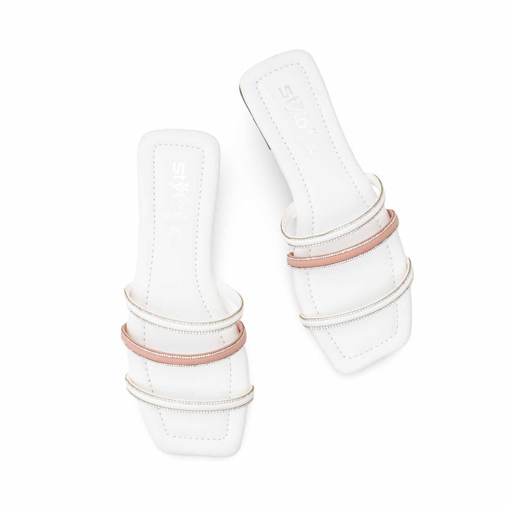 White Casual Slipper CL2288