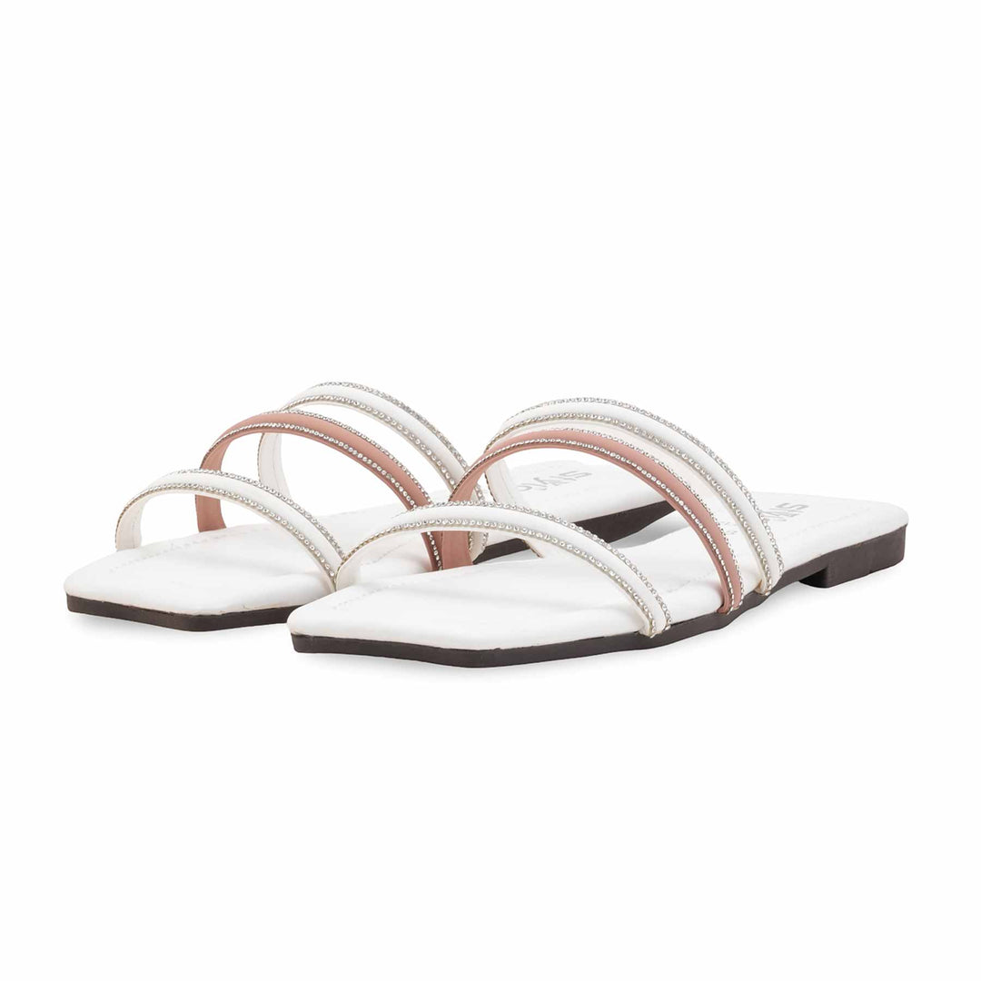 White Casual Slipper CL2288
