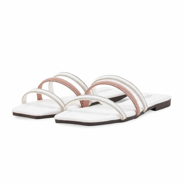 White Casual Slipper CL2288